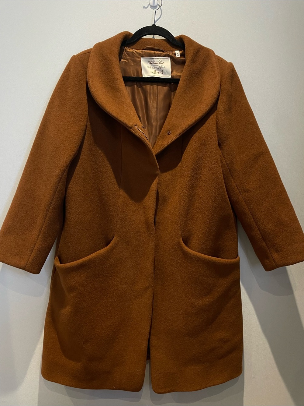 Wilfred The Cocoon Coat Wool Cashmere Blend in Size XL